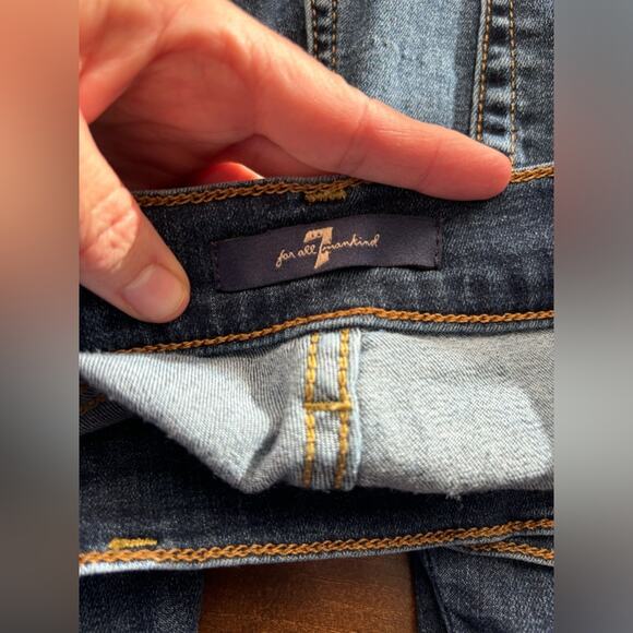 7 For All Mankind Women's 29 90's Y2K Ankle Gwenevere Jeans Festival Streetwear - Picture 7 of 9